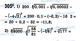 ГДЗ Алгебра 10 клас сторінка 305