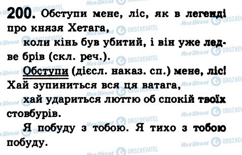 ГДЗ Українська мова 8 клас сторінка 200