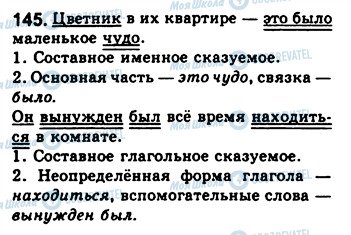 ГДЗ Російська мова 8 клас сторінка 145