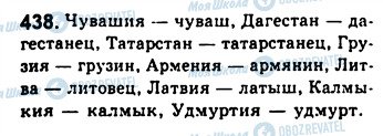 ГДЗ Російська мова 8 клас сторінка 438