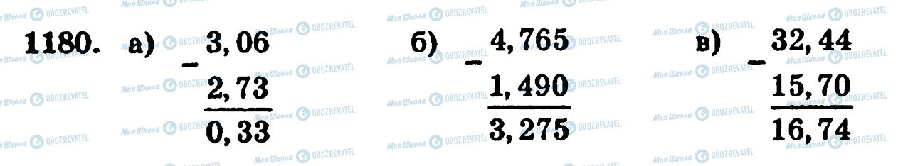 ГДЗ Математика 5 класс страница 1180