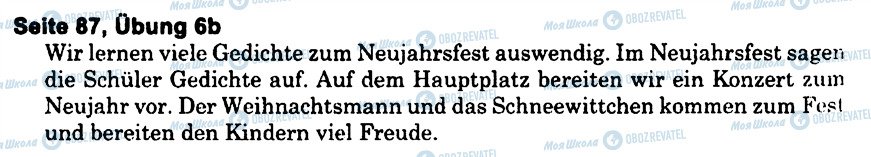 ГДЗ Німецька мова 6 клас сторінка s87u6(b)