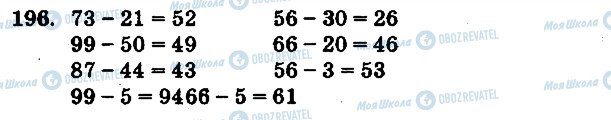 ГДЗ Математика 1 класс страница 196