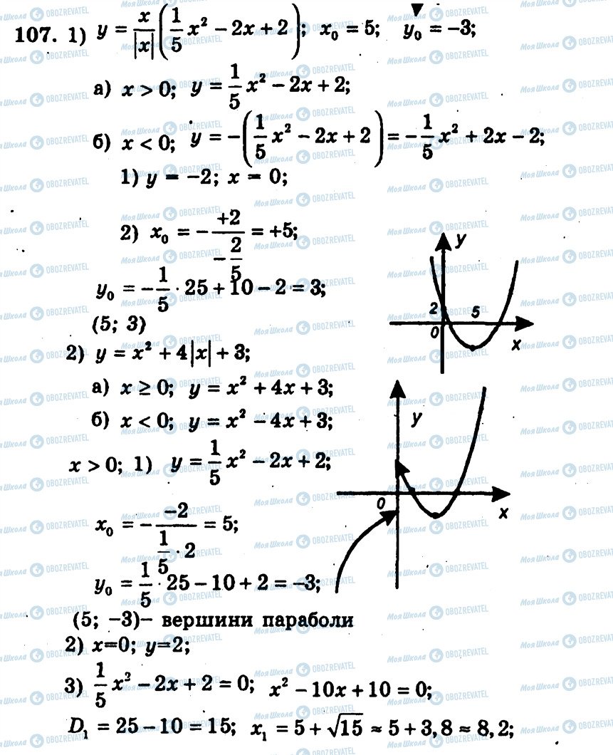 ГДЗ Алгебра 9 клас сторінка 107