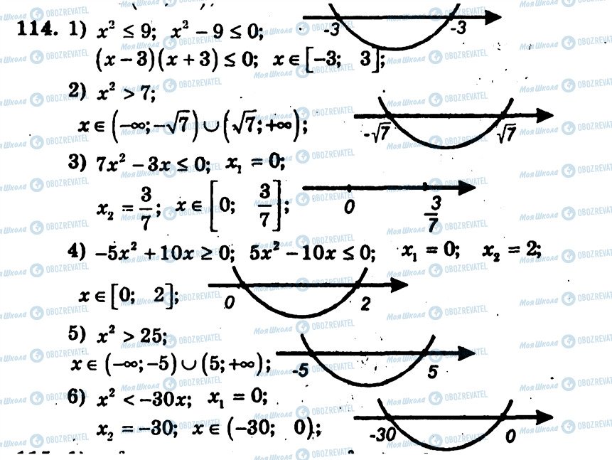 ГДЗ Алгебра 9 клас сторінка 114