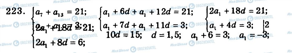 ГДЗ Алгебра 9 клас сторінка 223