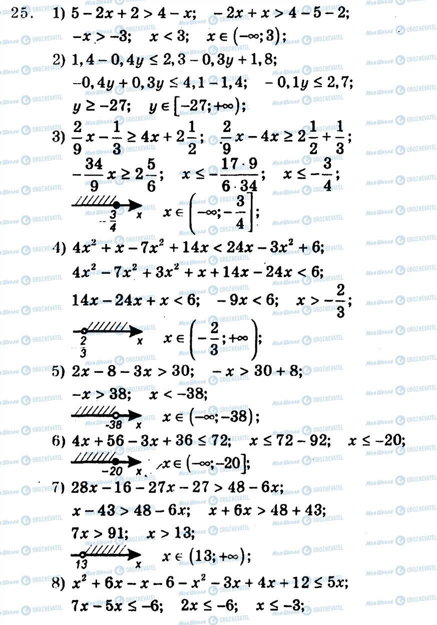 ГДЗ Алгебра 9 класс страница 25