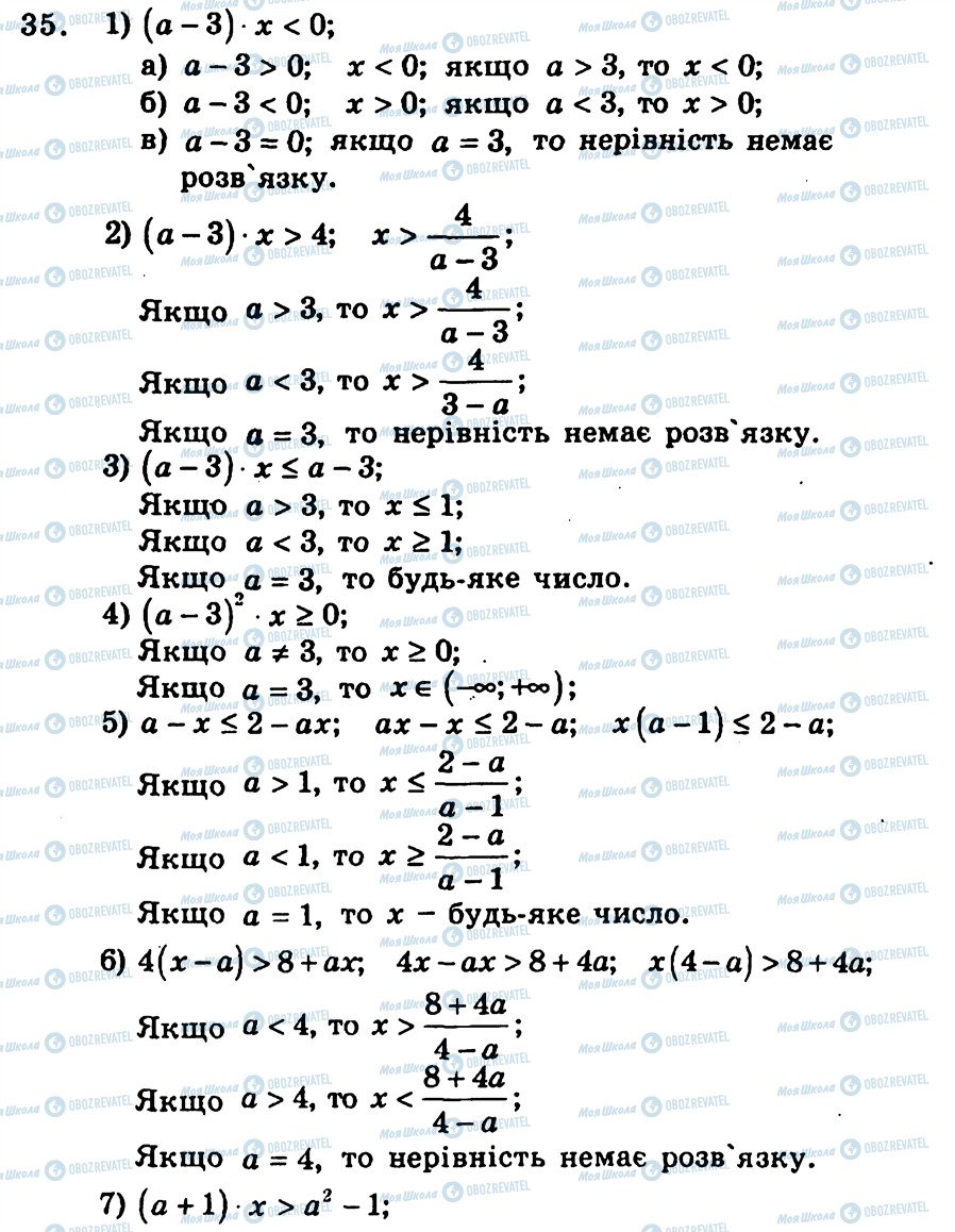 ГДЗ Алгебра 9 класс страница 35