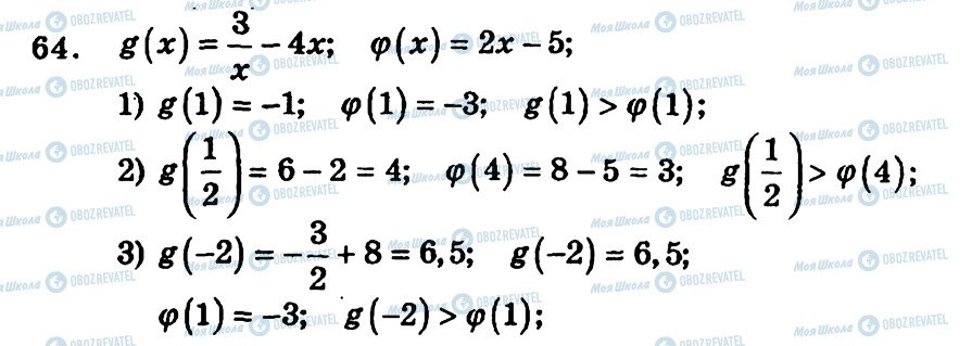 ГДЗ Алгебра 9 класс страница 64