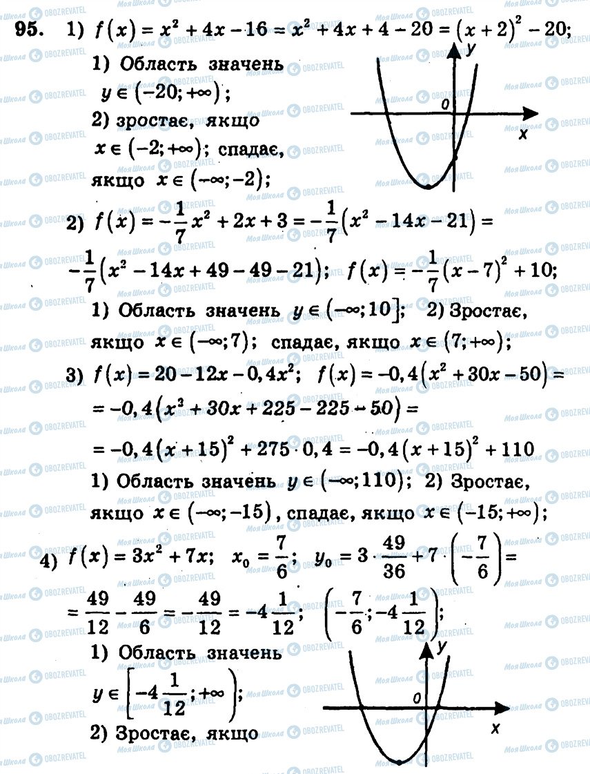 ГДЗ Алгебра 9 класс страница 95