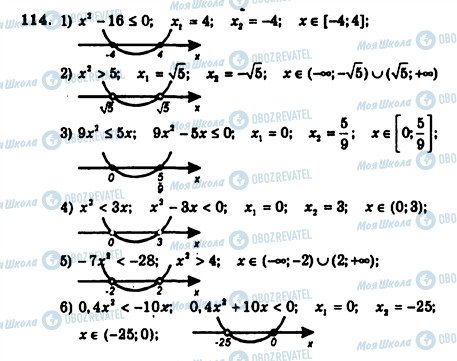 ГДЗ Алгебра 9 класс страница 114