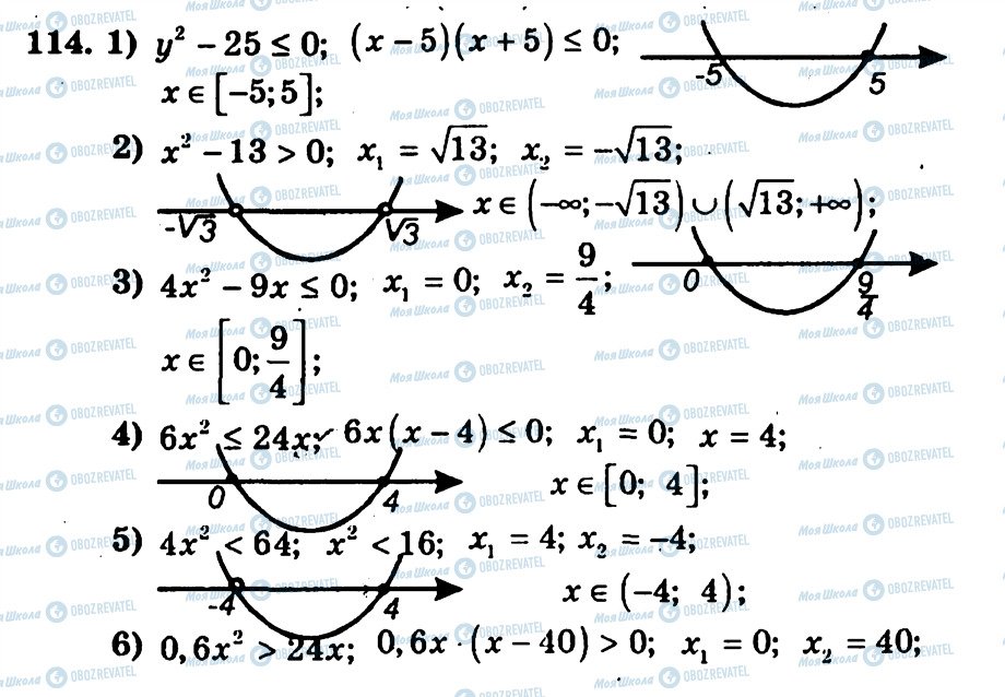 ГДЗ Алгебра 9 класс страница 114