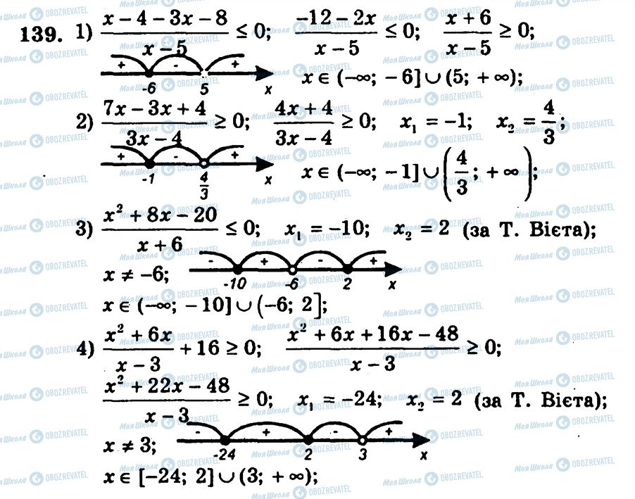 ГДЗ Алгебра 9 класс страница 139