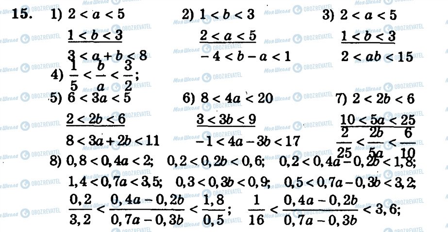 ГДЗ Алгебра 9 класс страница 15