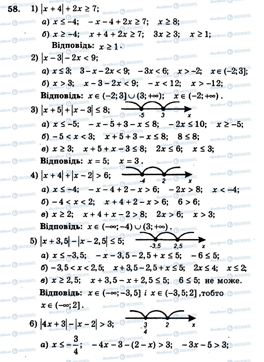 ГДЗ Алгебра 9 класс страница 58