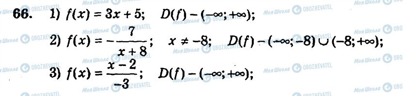 ГДЗ Алгебра 9 клас сторінка 66