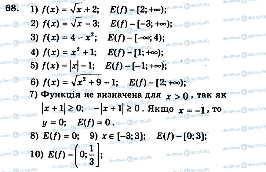ГДЗ Алгебра 9 класс страница 68