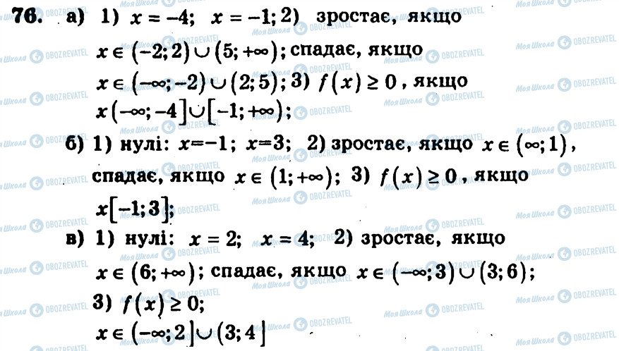 ГДЗ Алгебра 9 класс страница 76
