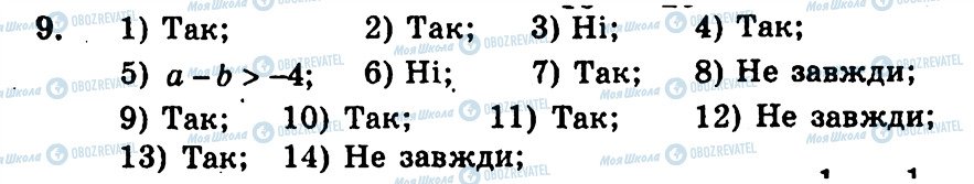 ГДЗ Алгебра 9 класс страница 9