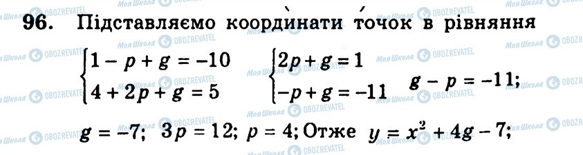 ГДЗ Алгебра 9 класс страница 96