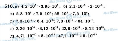 ГДЗ Алгебра 8 класс страница 516