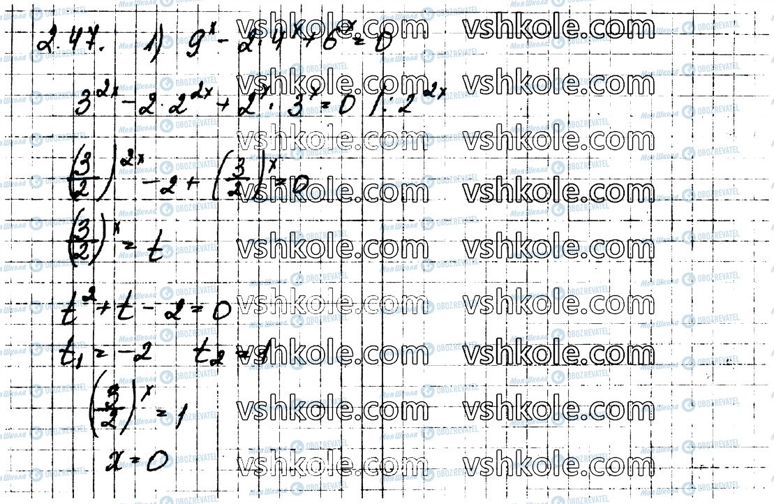 ГДЗ Алгебра 11 клас сторінка 47