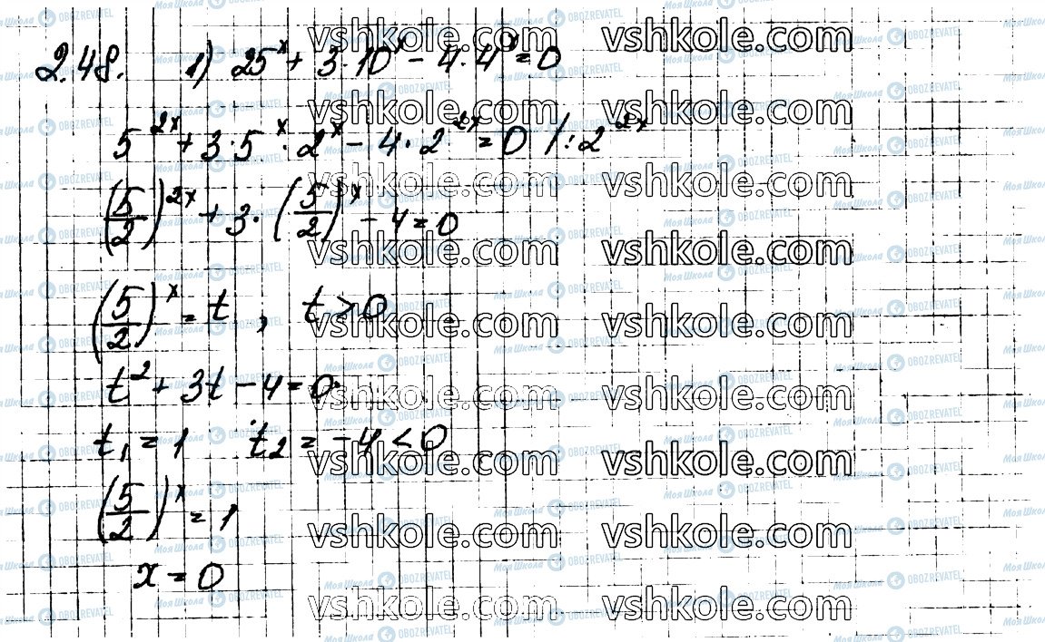 ГДЗ Алгебра 11 клас сторінка 48