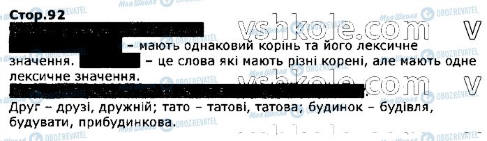 ГДЗ Українська мова 2 клас сторінка стор92