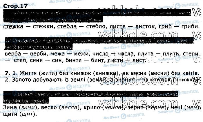 ГДЗ Українська мова 3 клас сторінка стор17