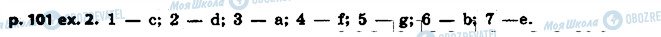 ГДЗ Англійська мова 7 клас сторінка p101ex2