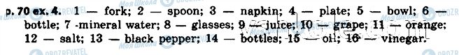 ГДЗ Англійська мова 7 клас сторінка p70ex4