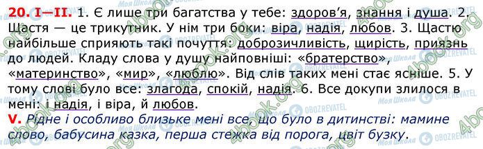 ГДЗ Українська мова 7 клас сторінка 20