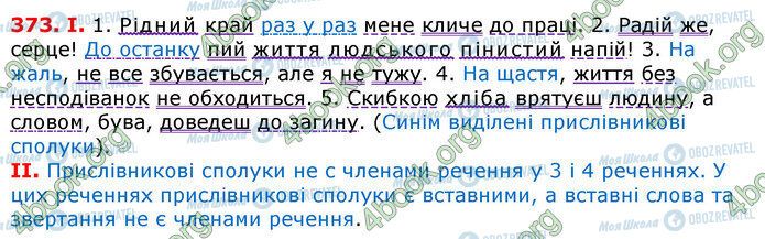 ГДЗ Українська мова 7 клас сторінка 373