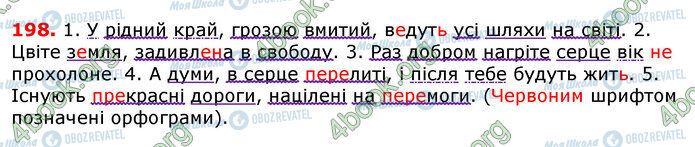 ГДЗ Укр мова 7 класс страница 198