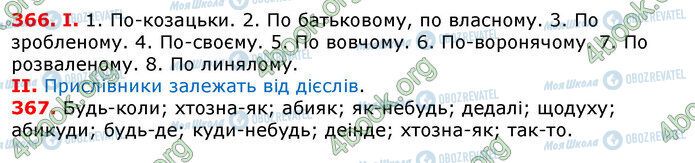 ГДЗ Українська мова 7 клас сторінка 366-367