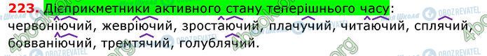 ГДЗ Українська мова 7 клас сторінка 223