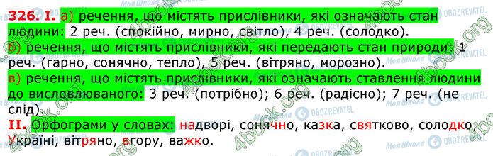 ГДЗ Українська мова 7 клас сторінка 326