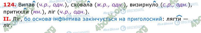 ГДЗ Українська мова 7 клас сторінка 124