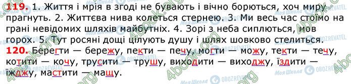 ГДЗ Українська мова 7 клас сторінка 119-120
