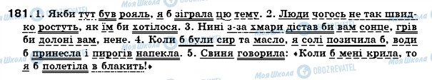 ГДЗ Українська мова 7 клас сторінка 181