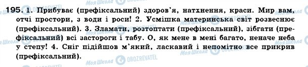 ГДЗ Українська мова 7 клас сторінка 195