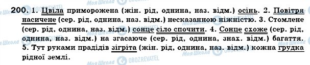 ГДЗ Українська мова 7 клас сторінка 200