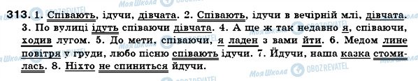 ГДЗ Українська мова 7 клас сторінка 313