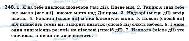 ГДЗ Українська мова 7 клас сторінка 348