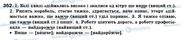 ГДЗ Укр мова 7 класс страница 362