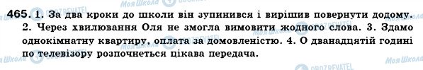 ГДЗ Українська мова 7 клас сторінка 465