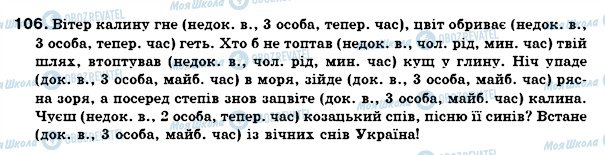 ГДЗ Українська мова 7 клас сторінка 106
