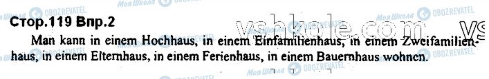 ГДЗ Німецька мова 7 клас сторінка стор119впр2