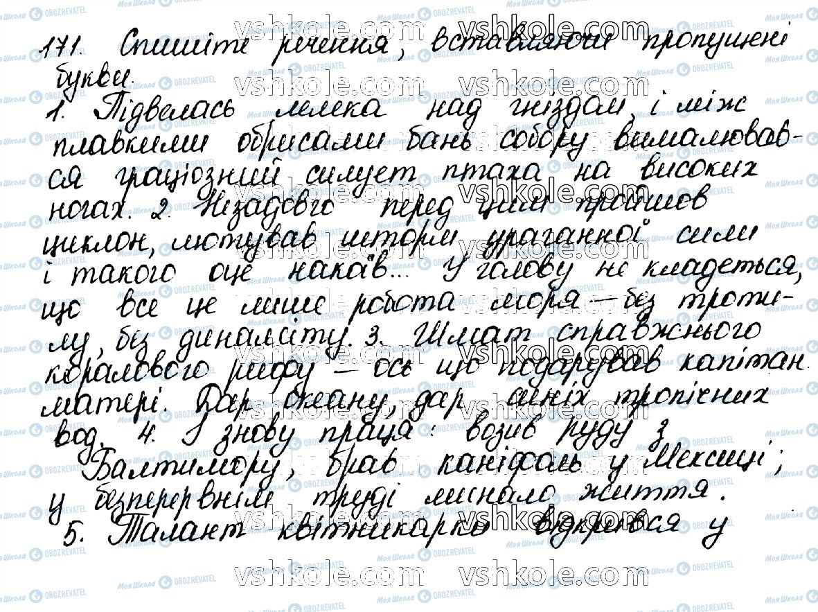 ГДЗ Українська мова 10 клас сторінка 171