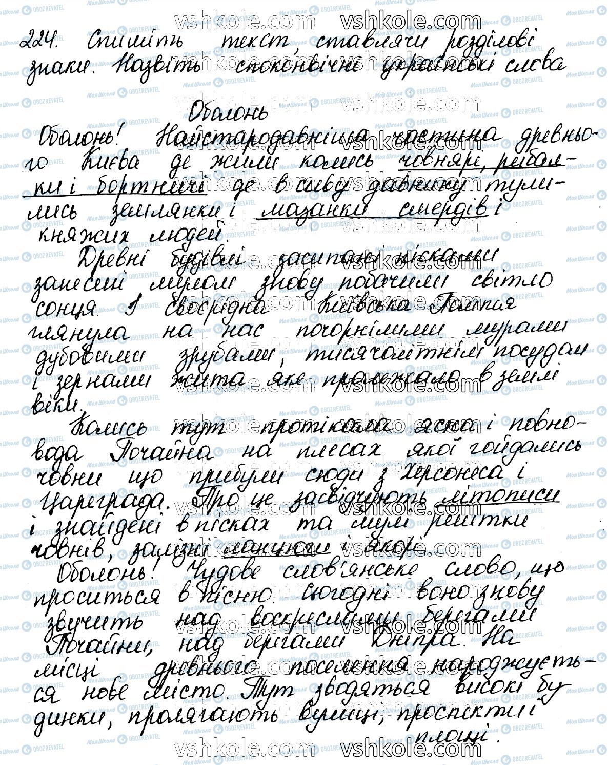 ГДЗ Українська мова 10 клас сторінка 224